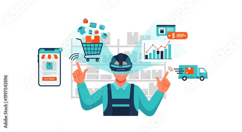 VR/AR E-commerce & Smart Logistics: Immersive Retail Operations, Supply Chain Management, Inventory Optimization & Digital Shopping Experience
