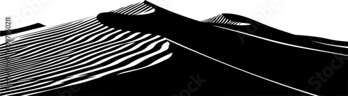 Desert sand dunes showing wind ripples