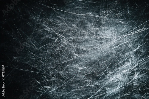 Abstract black background with dust and scratches