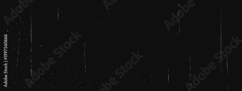 Black film noise scratch paper. Distressed grain, dust and streak lines. Old cinema overlay.