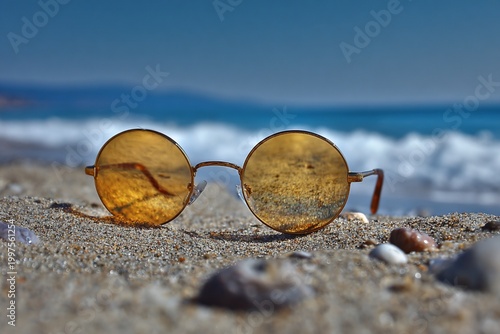 sunglasses on the beach