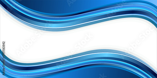 Light BLUE vector layout with flat lines. Decorative shining illustration with lines on abstract template. Best design for your ad, poster, banner.