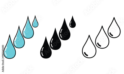 Water droplet silhouettes a study in color and form