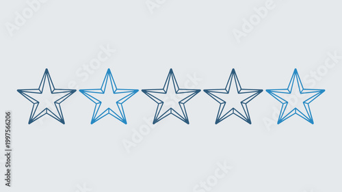 Blue and grey star rating interface – Perfect for mobile app UI, e-commerce websites, or hospitality review platforms.