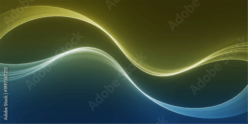 Abstract wave patterns with a gradient background, with the harmonious curves of the design, with the gentle dance of light and shadow, evoking a sense of calm and visual interest.