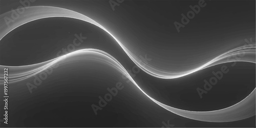Abstract wavy lines flowing gently across a grayscale canvas, evoking a sense of fluid movement and modern sophistication.