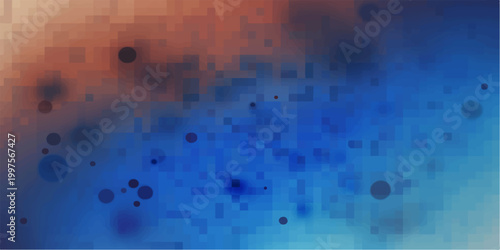 Abstract digital texture, a blend of colors and shapes, where pixelated patterns and blurred forms create a sense of mystery and depth.