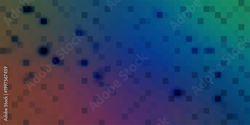 An abstract and dreamy representation of stardust particles in a space. The color palette blends from blue to purple and green, creating an ethereal and evocative feel. 