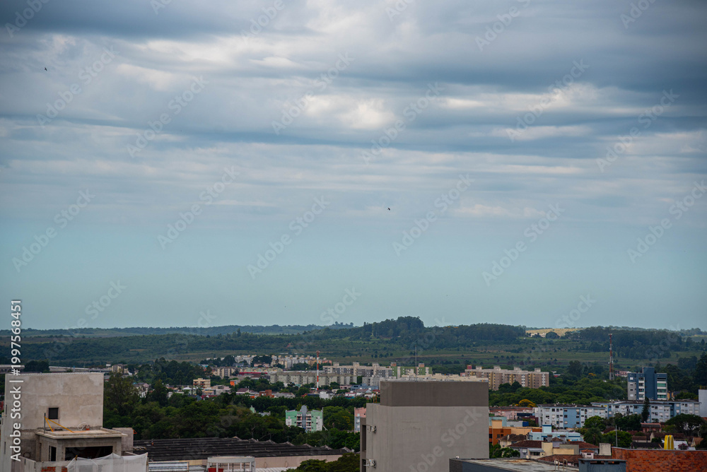 Fototapeta premium urban landscape of Santa Maria RS, southern Brazil.