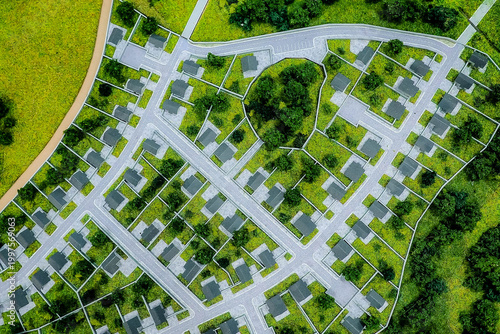 layout of a country village, layout, and geographical map 