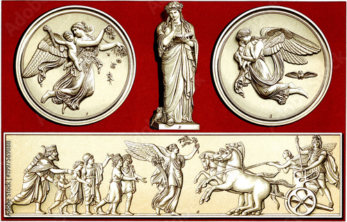 Sculptures and reliefs by Bertel Thorvaldsen. Publication of the 