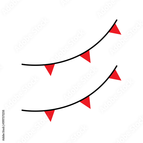 Bunting Flag Indonesia Flat Illustration Free Download Bunting Flag Indonesia Flat Illustration - GFXLoad