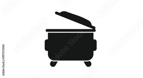 cauldron with lid silhouette high quality professional detailed modern elegant stylish