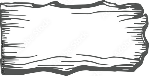 Black and white decorative vintage frame with floral wave border and clean copy space for text design