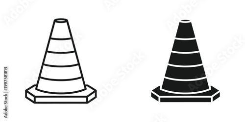 Comparison of white and black reflective traffic cones for road safety visibility