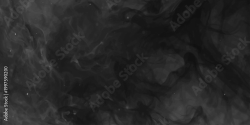 Fotografie Mysterious, swirling abstract patterns of smoke or gas, creating a visually compelling and evocative monochrome backdrop