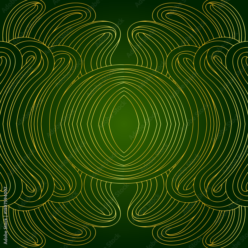 Fototapeta premium Seamless abstract symmetrical linear pattern