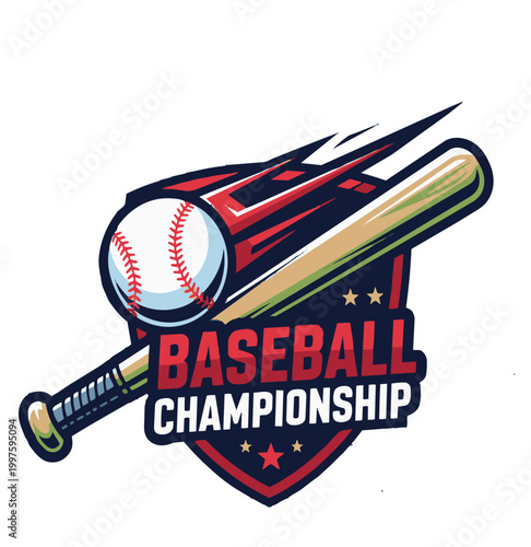 Baseball players compete fiercely in championship with bat ball Sports