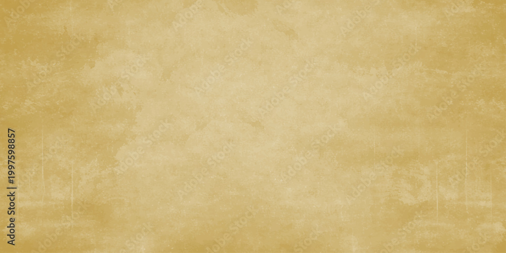 Fototapeta premium Golden beige vector background texture with vintage grunge effect