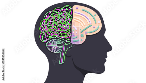 A focused woman works on a laptop indoors. This image is ideal for illustrating remote work, digital lifestyle, or online learning concepts with a cal