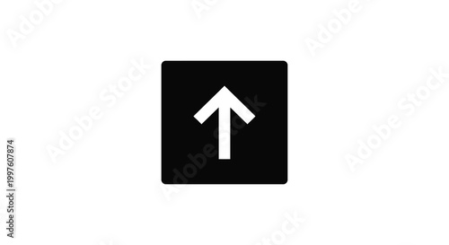 up arrow icon in black square on white background Free Download up arrow icon in black square on white background - GFXLoad