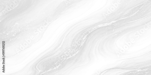 An abstract white and blue liquid wave background features a frozen winter texture of cold ice and snowy frost patterns on a fresh crystal water surface
