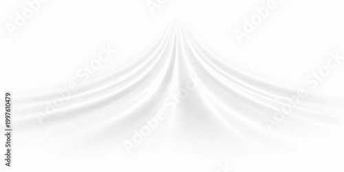 White vector background with smooth gradient lines converging to a point