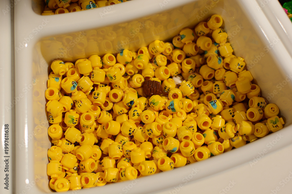 Fototapeta premium background of colorful Lego blocks