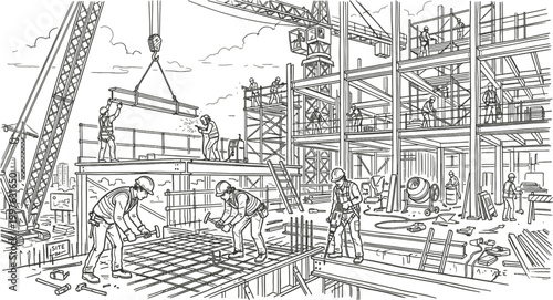 construction of a building