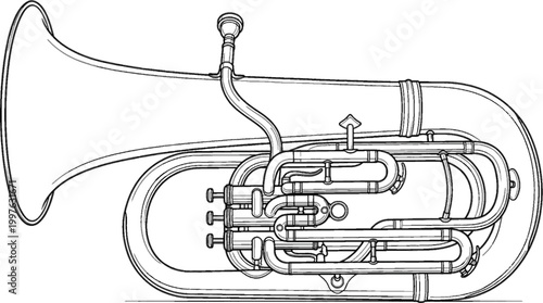 trumpet vector illustration
