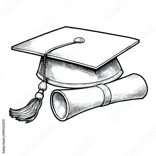 graduation cap vector