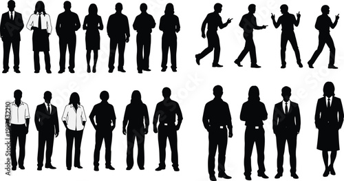 Here is a SEO-optimized title and a categorized keyword set tailored for the professional silhouettes in your image.