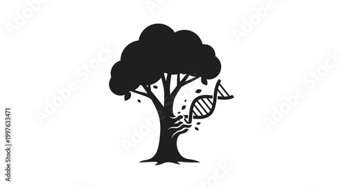 Genetic modification of a tree.