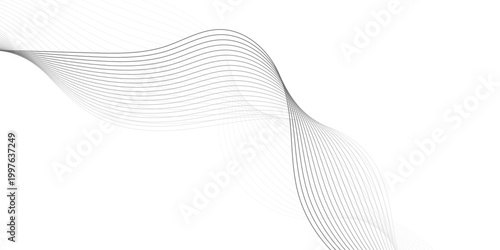 Abstract modern Wave Background with Elegant Flowing Lines design curved Line Pattern use for template, wallpaper, vector illustration white Background.