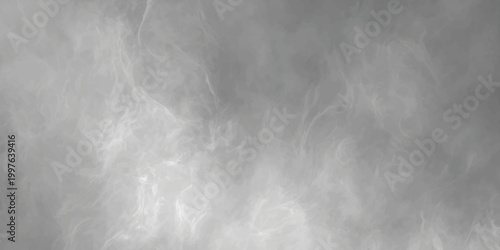 Abstract black and white motion texture featuring dark smoky clouds and white mist swirling across a grey storm sky backdrop