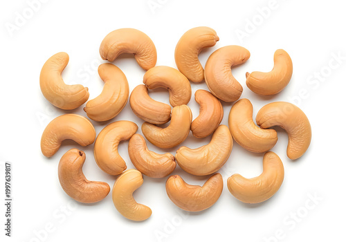 A pile of cashew nuts