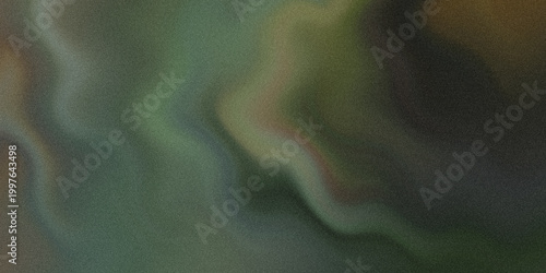 Foto Dark green and black abstract texture with wavy patterns