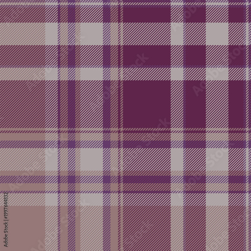 Store background tartan texture, school pattern fabric textile. Girl plaid seamless vector check in pink and grey colors.
