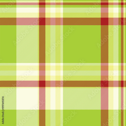 Baby check textile seamless, covering plaid pattern background. Sketch tartan texture vector fabric in lime and light yellow colors.