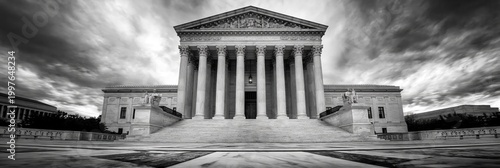 Supreme Court concept featuring government architecture in washington DC