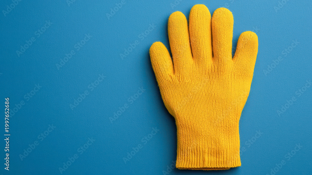 Obraz premium Natural Dye Organic Wool Gloves Eco-friendly gloves dyed with plant-based pigments and crafted by fair trade-certified artisans