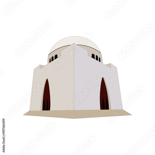 Mazar e Quaid e Azam Vector Illustration Design, Quaid e Azam mausoleum,  Quaid e Azam Mazar and Tomb