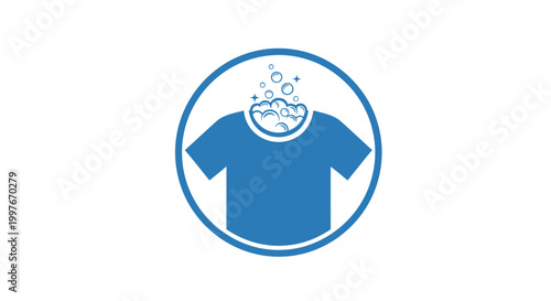 Laundry care symbol for machine washing.