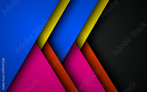 abstract geometric background that dynamically overlaps with the background of the spatial composition.