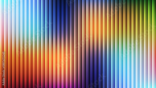 Abstract background with vertical gradient stripes in vibrant rainbow colors