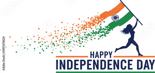 Celebrating india's independence day a silhouette of freedom and patriotism