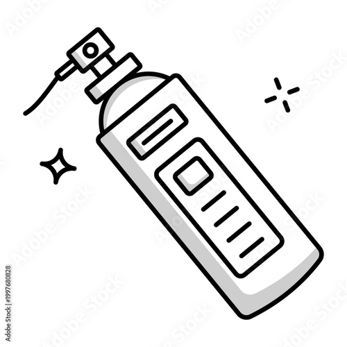 A solidar style icon showing spray nozzle mist