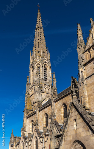 Saint Affrique (Aveyron, Occitanie, France) - Vue de l'église Notre Dame de Miséricorde
