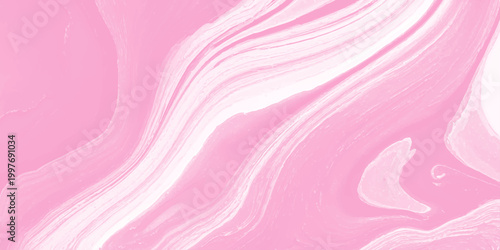 Gentle, swirling hues of pink and white create a dreamy abstract marble texture, ideal for evoking a sense of calm and visual interest.