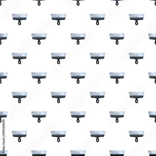 Putty knife repeating as a seamless pattern representing home renovation and building improvement